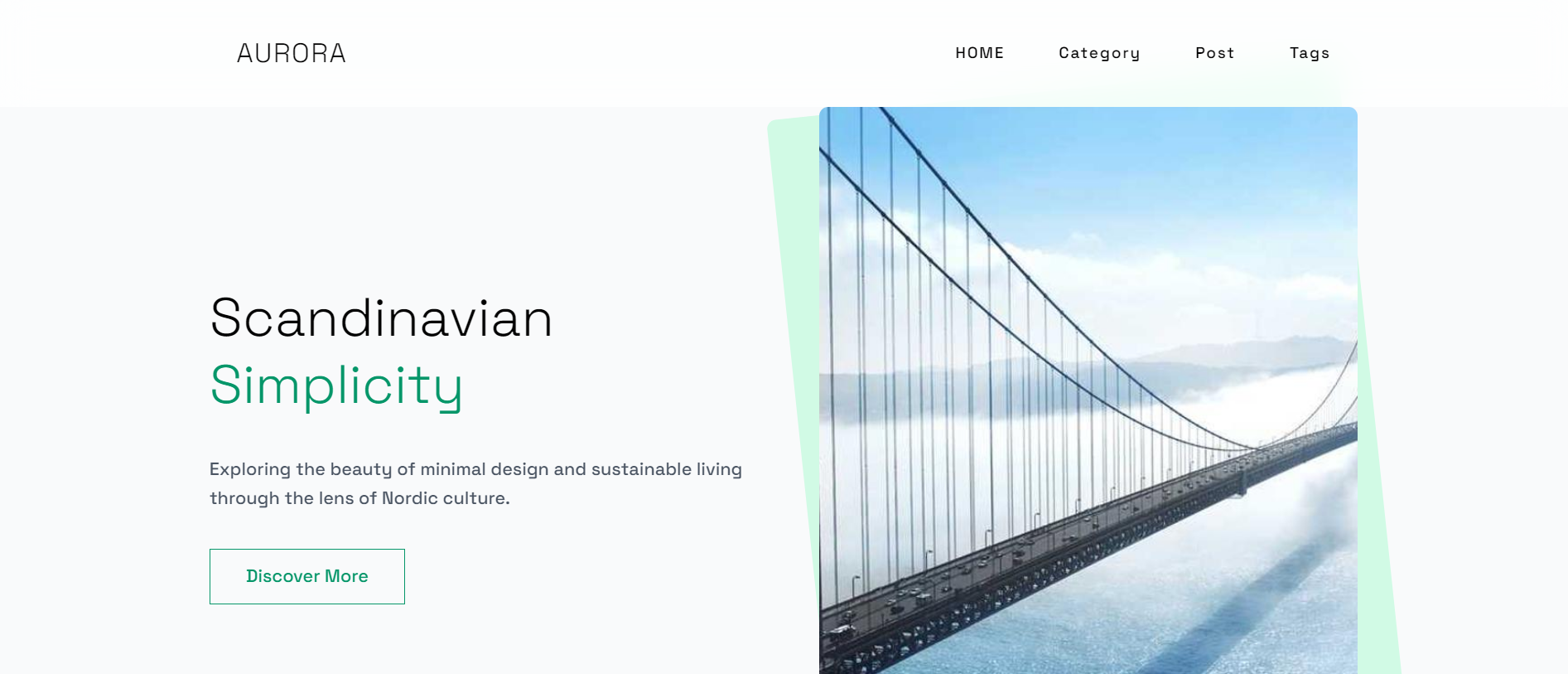 Aurora - Nordic Blog Template