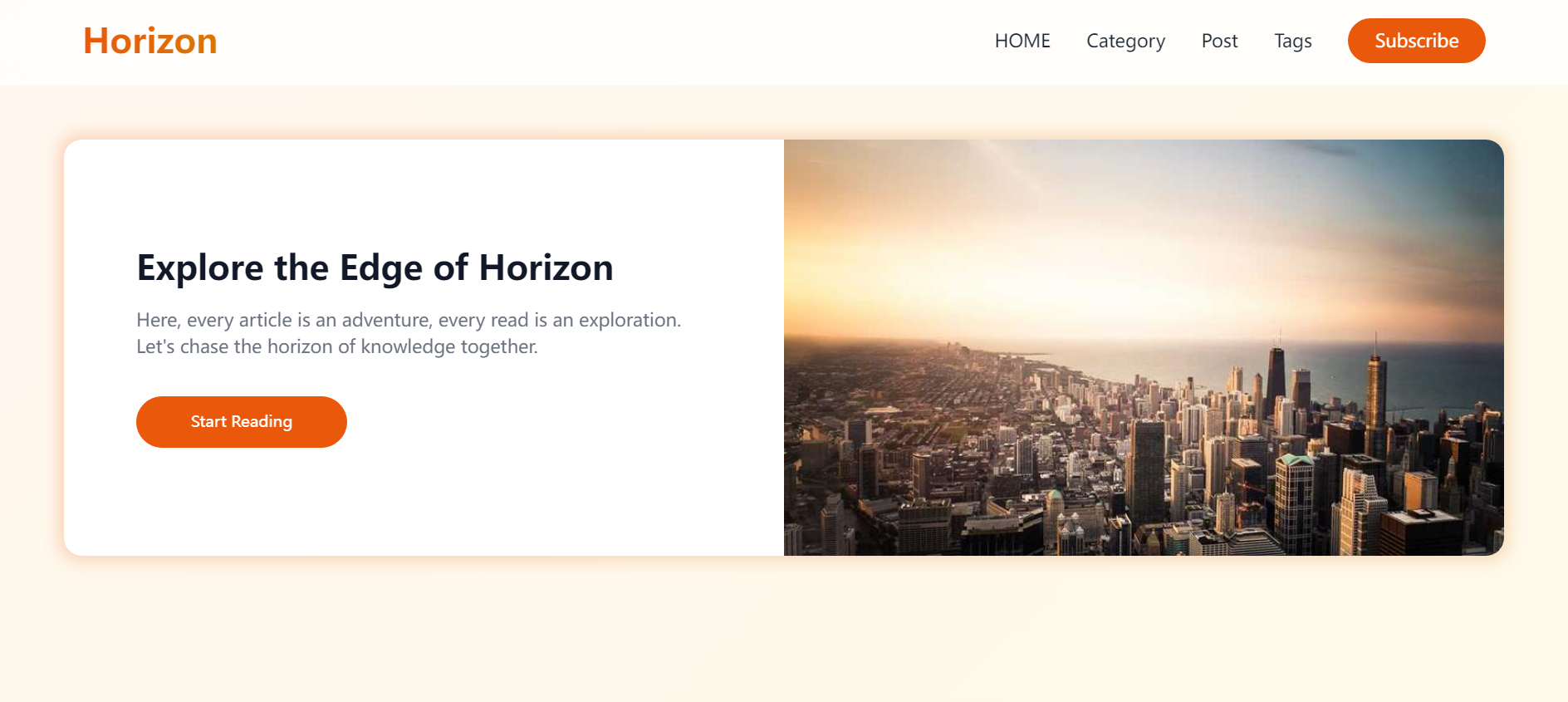 Horizon - Modern Blog Template